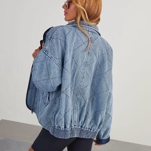 ISO Vici Xander quilted denim jacket